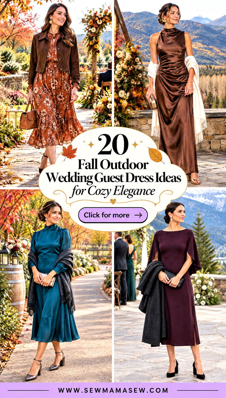 20 Fall Outdoor Wedding Guest Dress Ideas for Cozy Elegance - 20 Fall Outdoor Wedding Guest Dress Ideas for Cozy Elegance