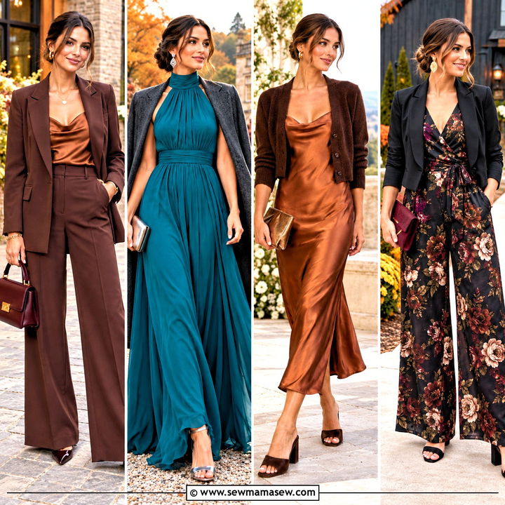 20 Fall Outdoor Wedding Outfit Guest Ideas for Chic Layers