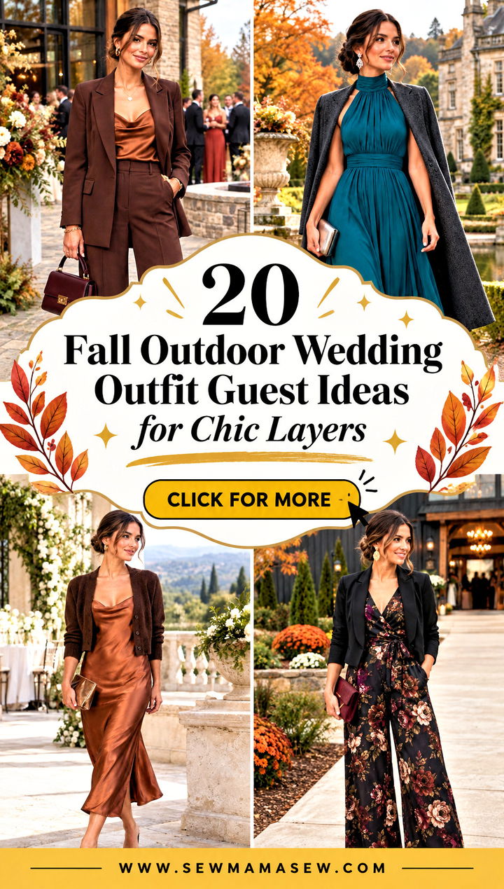 20 Fall Outdoor Wedding Outfit Guest Ideas for Chic Layers - 20 Fall Outdoor Wedding Outfit Guest Ideas for Chic Layers