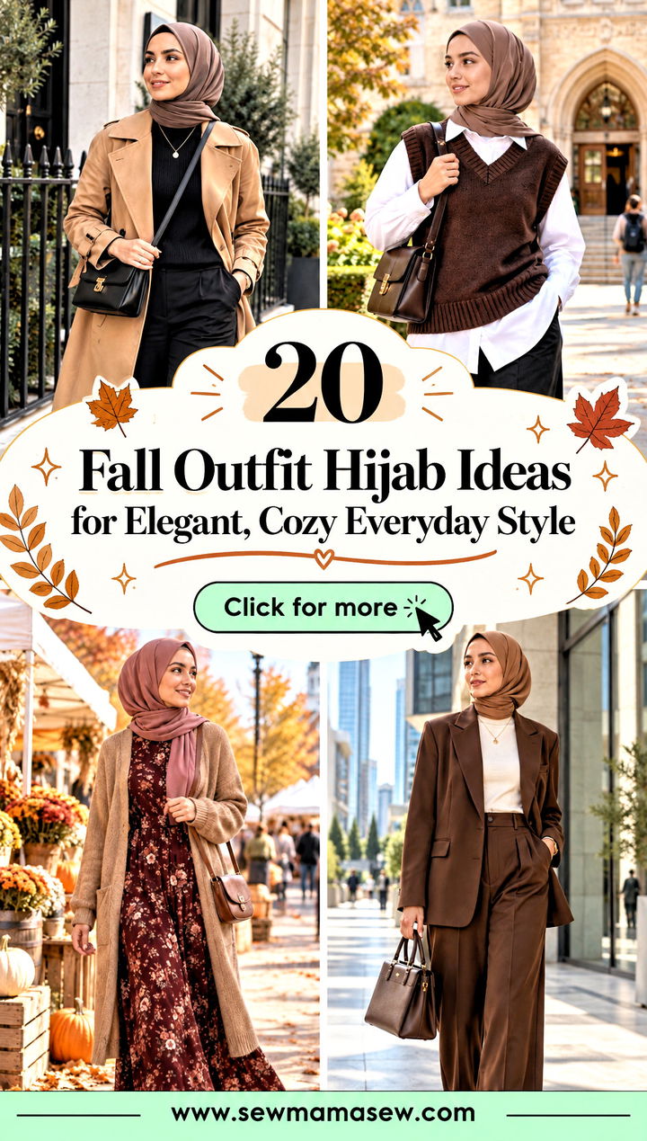 20 Fall Outfit Hijab Ideas for Elegant Cozy Everyday Style - 20 Fall Outfit Hijab Ideas for Elegant, Cozy Everyday Style