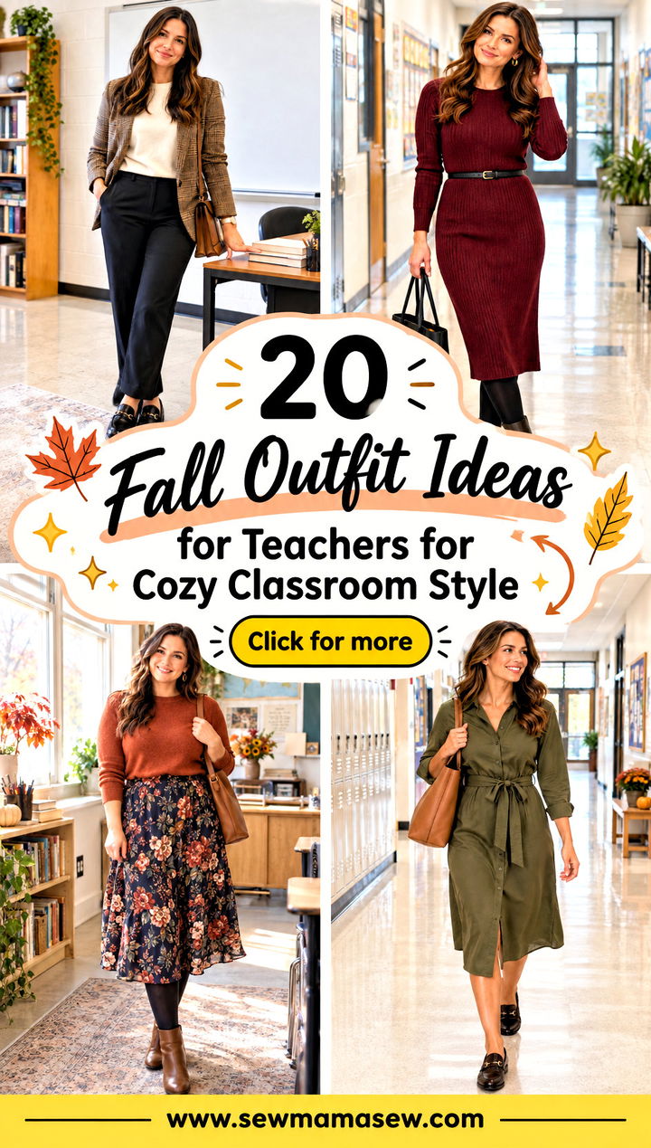 20 Fall Outfit Ideas for Teachers for Cozy Classroom Style - 20 Fall Outfit Ideas for Teachers for Cozy Classroom Style