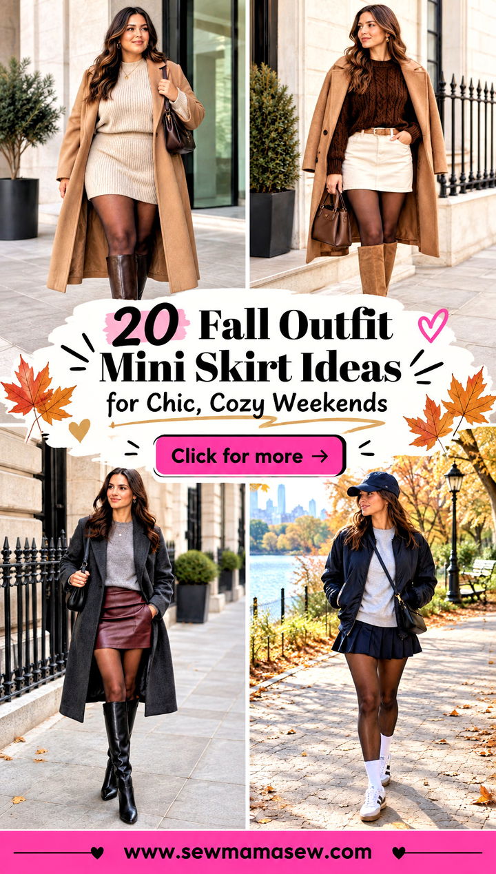 20 Fall Outfit Mini Skirt Ideas for Chic Cozy Weekends - 20 Fall Outfit Mini Skirt Ideas for Chic, Cozy Weekends