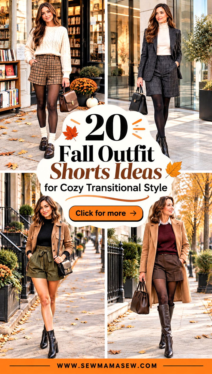 20 Fall Outfit Shorts Ideas for Cozy Transitional Style - 20 Fall Outfit Shorts Ideas for Cozy Transitional Style