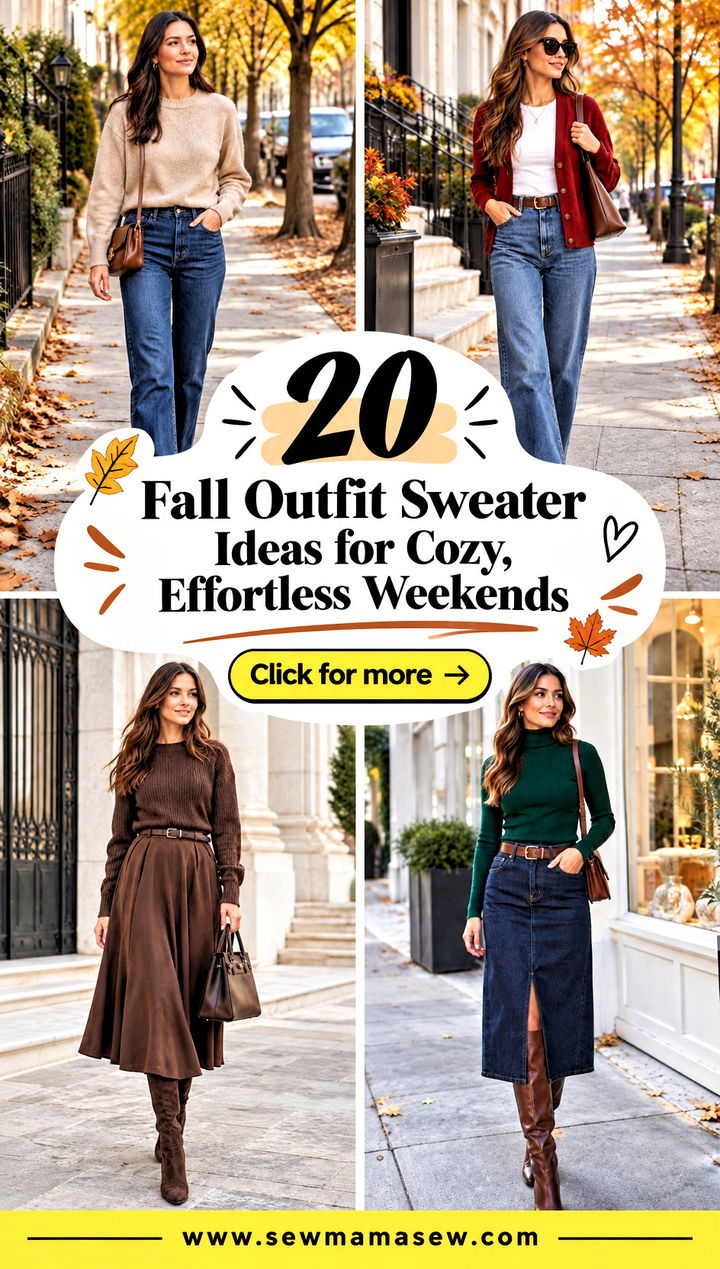20 Fall Outfit Sweater Ideas for Cozy Effortless Weekends - 20 Fall Outfit Sweater Ideas for Cozy, Effortless Weekends