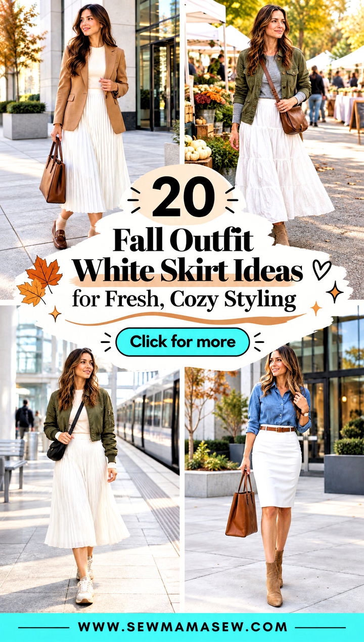 20 Fall Outfit White Skirt Ideas for Fresh Cozy Styling - 20 Fall Outfit White Skirt Ideas for Fresh, Cozy Styling