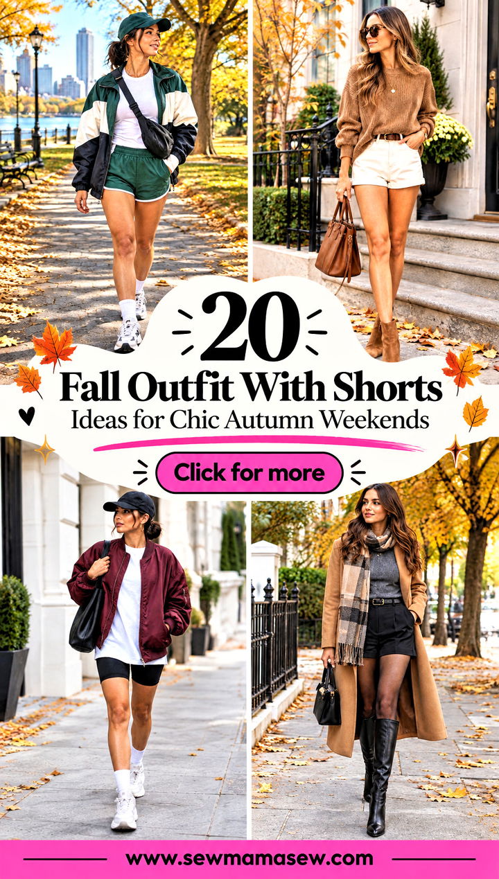 20 Fall Outfit With Shorts Ideas for Chic Autumn Weekends - 20 Fall Outfit With Shorts Ideas for Chic Autumn Weekends