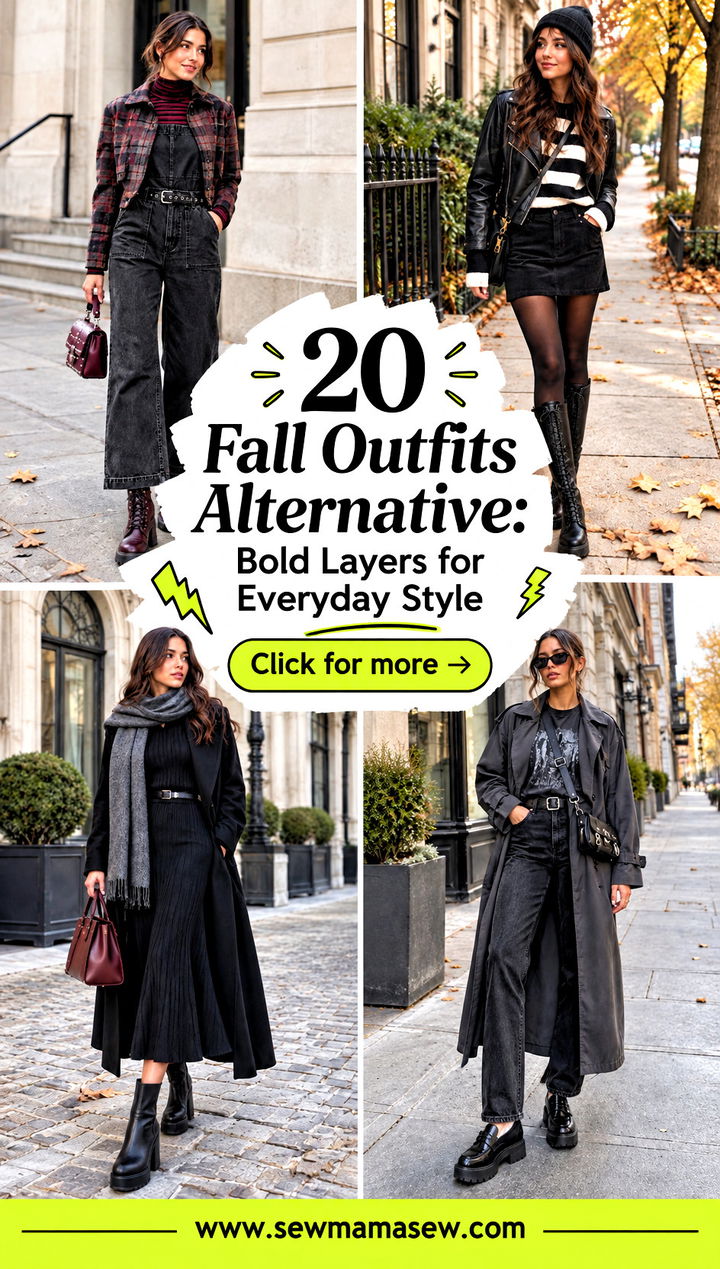 20 Fall Outfits Alternative Bold Layers for Everyday Style - 20 Fall Outfits Alternative: Bold Layers for Everyday Style