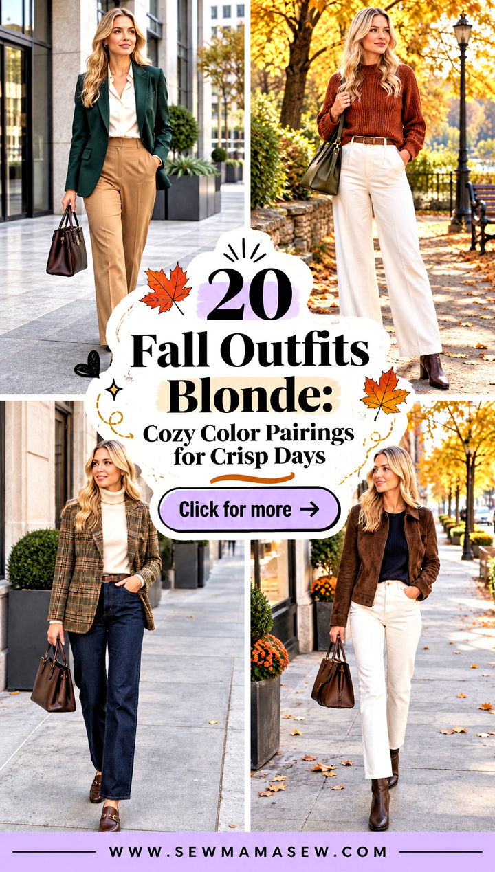 20 Fall Outfits Blonde Cozy Color Pairings for Crisp Days - 20 Fall Outfits Blonde: Cozy Color Pairings for Crisp Days