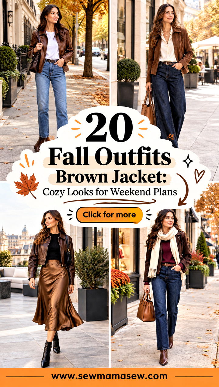 20 Fall Outfits Brown Jacket Cozy Looks for Weekend Plans - 20 Fall Outfits Brown Jacket: Cozy Looks for Weekend Plans