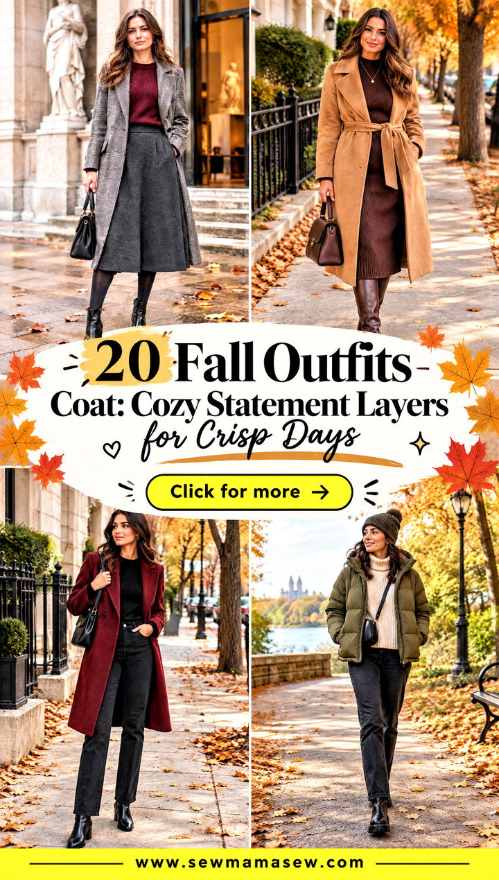 20 Fall Outfits Coat Cozy Statement Layers for Crisp Days - 20 Fall Outfits Coat: Cozy Statement Layers for Crisp Days