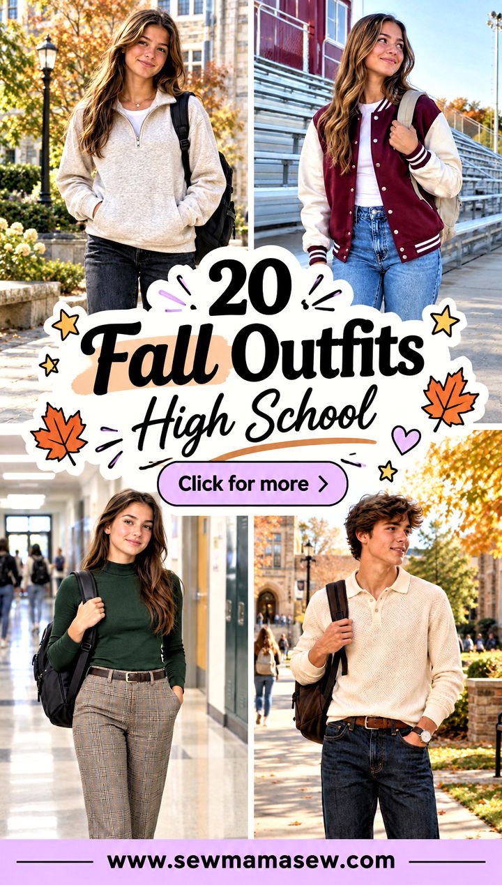 20 Fall Outfits High School Cute Looks for Busy Class Days - 20 Fall Outfits High School: Cute Looks for Busy Class Days