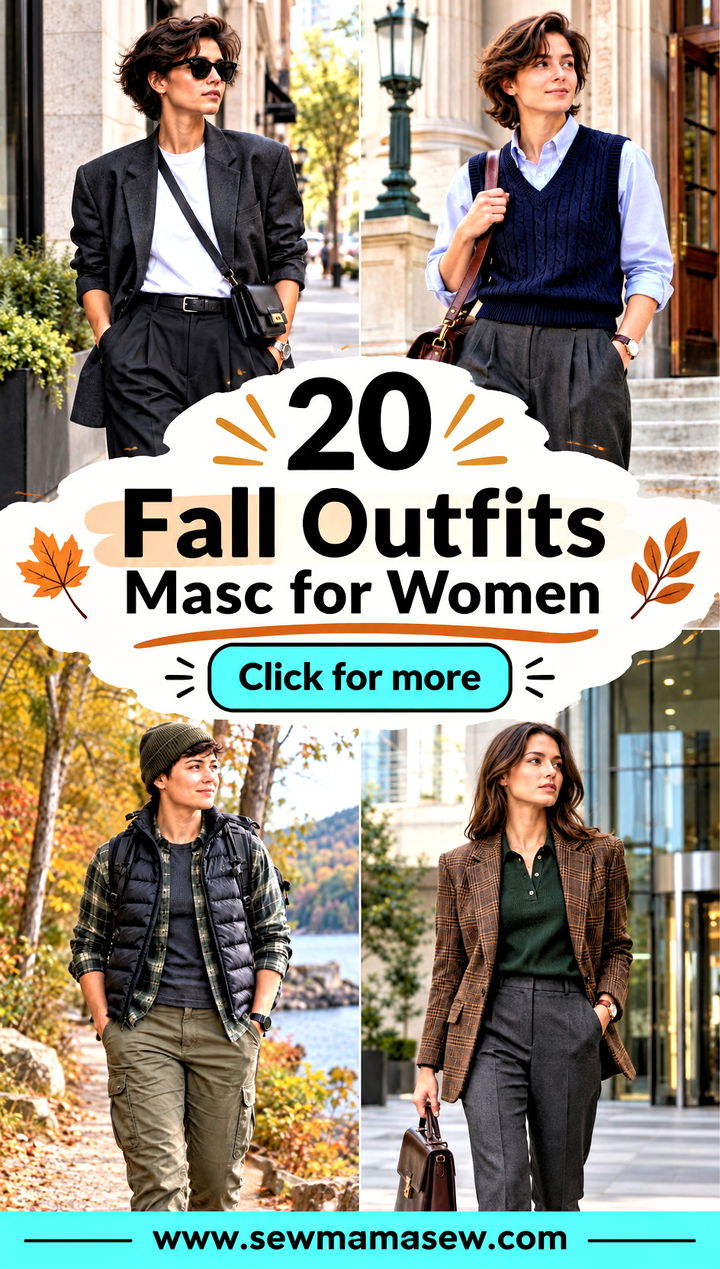 20 Fall Outfits Masc for Women Bold Relaxed Everyday Style - 20 Fall Outfits Masc for Women: Bold, Relaxed Everyday Style