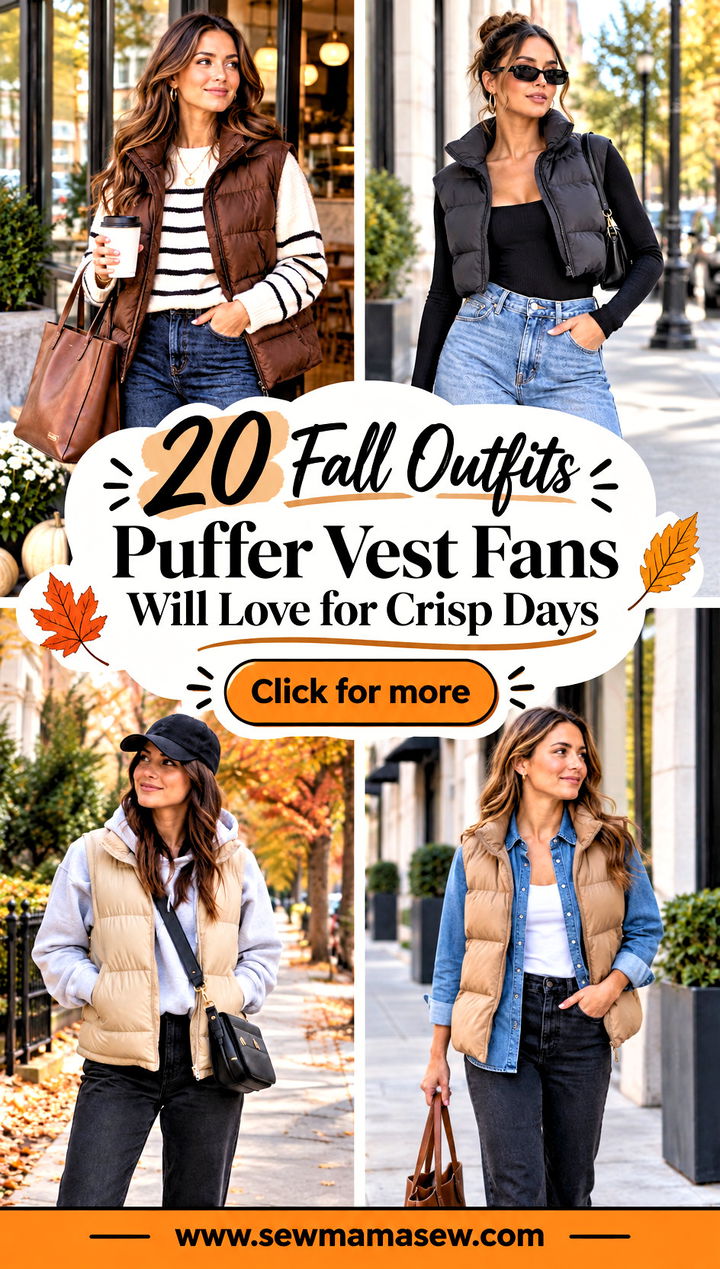 20 Fall Outfits Puffer Vest Fans Will Love for Crisp Days - 20 Fall Outfits Puffer Vest Fans Will Love for Crisp Days