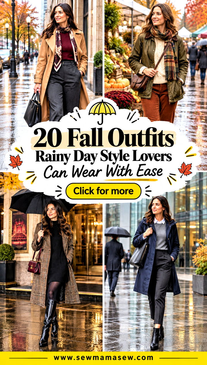 20 Fall Outfits Rainy Day Style Lovers Can Wear With Ease - 20 Fall Outfits Rainy Day Style Lovers Can Wear With Ease