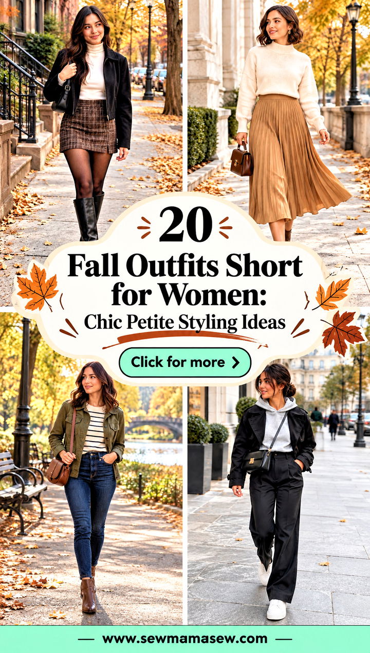 20 Fall Outfits Short for Women Chic Petite Styling Ideas - 20 Fall Outfits Short for Women: Chic Petite Styling Ideas