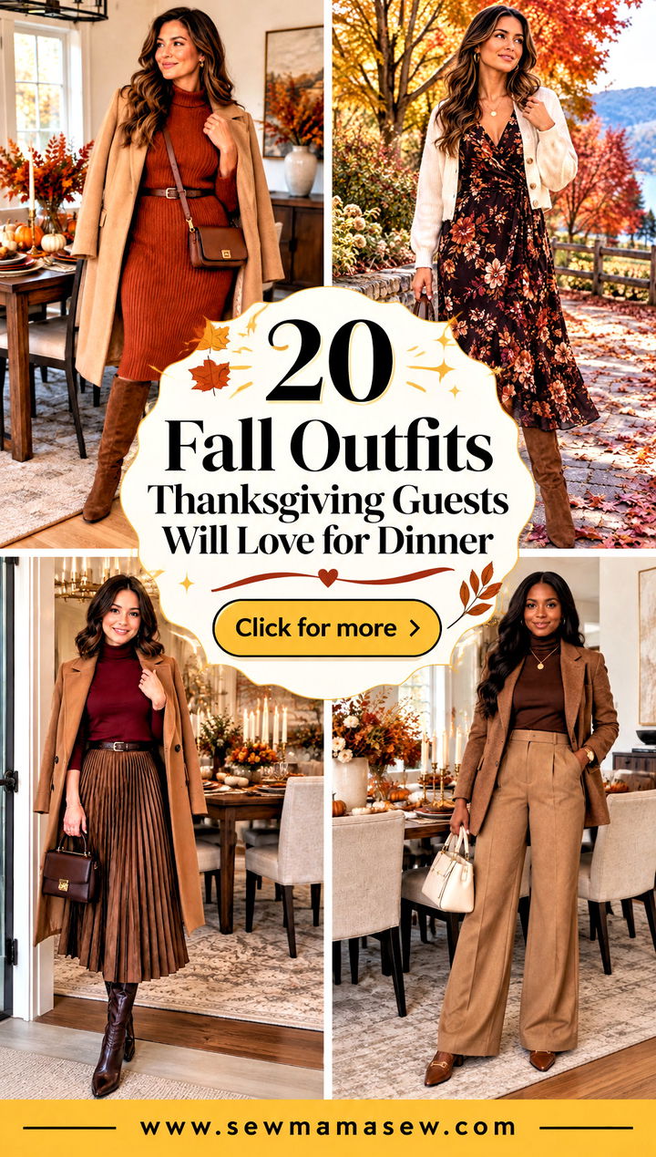 20 Fall Outfits Thanksgiving Guests Will Love for Dinner - 20 Fall Outfits Thanksgiving Guests Will Love for Dinner