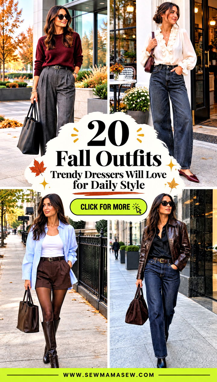20 Fall Outfits Trendy Dressers Will Love for Daily Style - 20 Fall Outfits Trendy Dressers Will Love for Daily Style