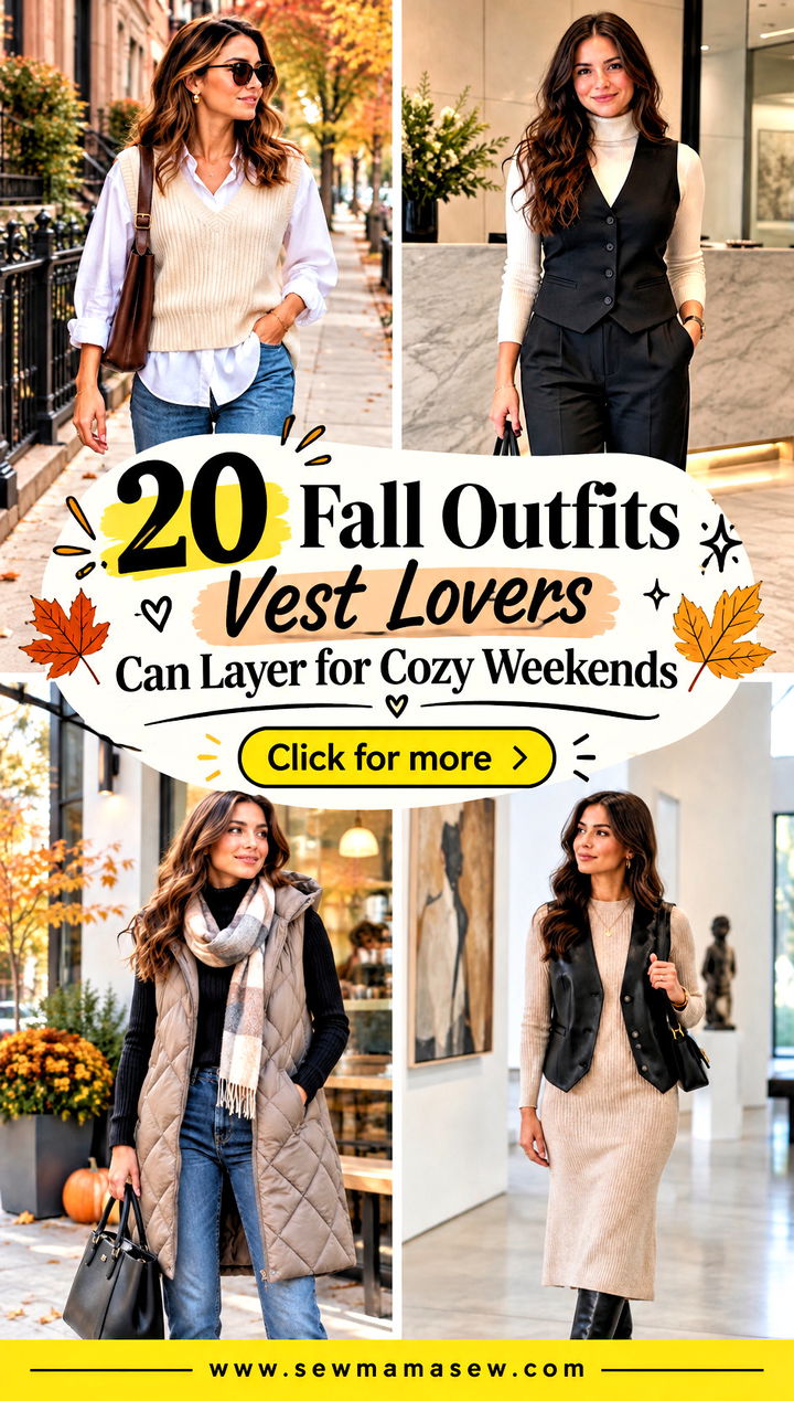 20 Fall Outfits Vest Lovers Can Layer for Cozy Weekends - 20 Fall Outfits Vest Lovers Can Layer for Cozy Weekends
