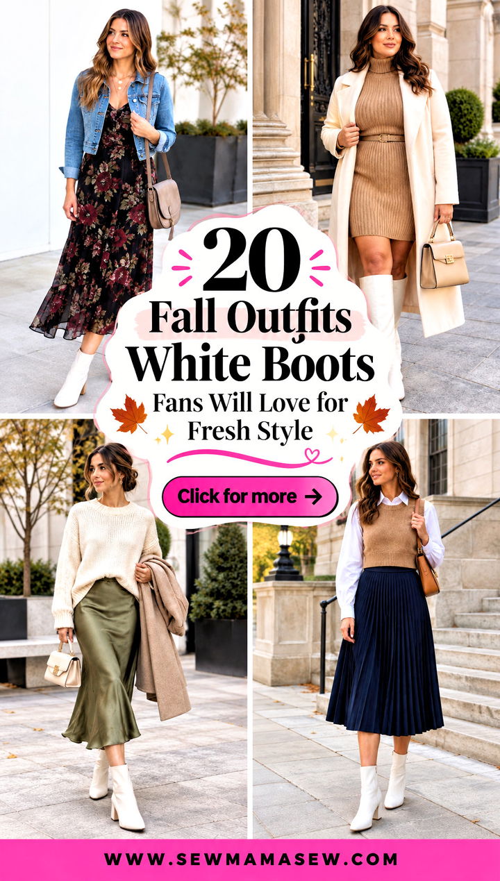 20 Fall Outfits White Boots Fans Will Love for Fresh Style - 20 Fall Outfits White Boots Fans Will Love for Fresh Style