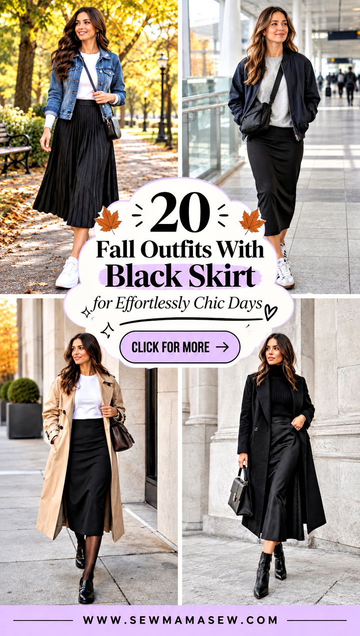 20 Fall Outfits With Black Skirt for Effortlessly Chic Days - 20 Fall Outfits With Black Skirt for Effortlessly Chic Days