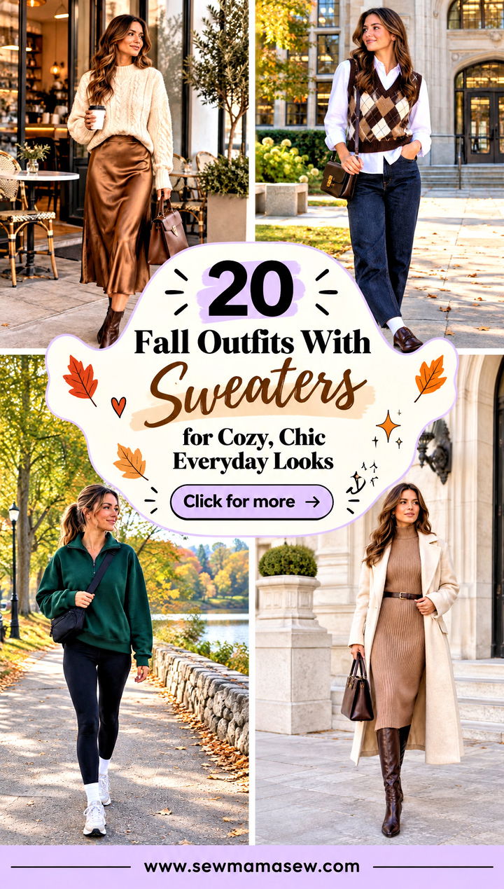 20 Fall Outfits With Sweaters for Cozy Chic Everyday Looks - 20 Fall Outfits With Sweaters for Cozy, Chic Everyday Looks