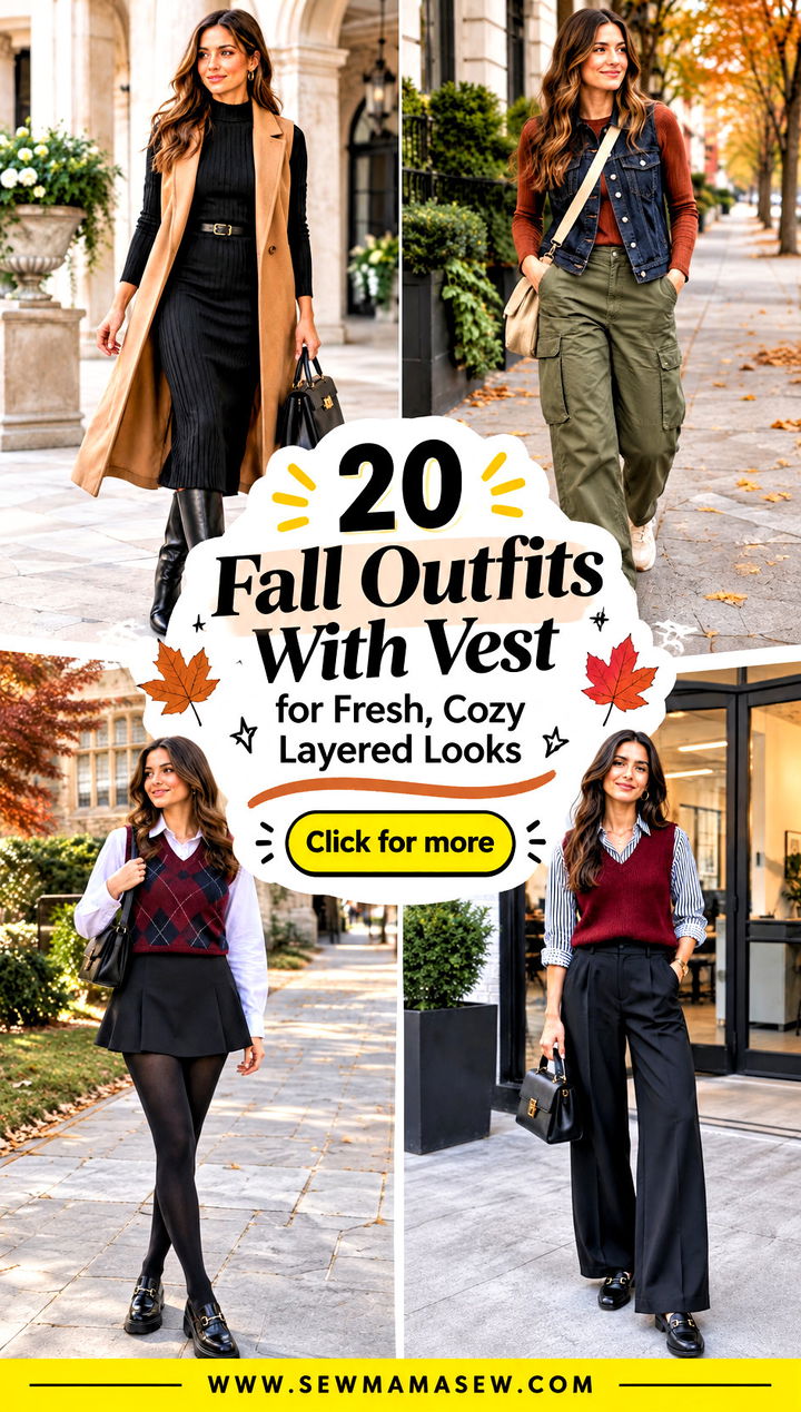 20 Fall Outfits With Vest for Fresh Cozy Layered Looks - 20 Fall Outfits With Vest for Fresh, Cozy Layered Looks