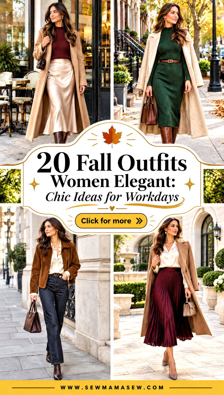 20 Fall Outfits Women Elegant Chic Ideas for Workdays - 20 Fall Outfits Women Elegant: Chic Ideas for Workdays