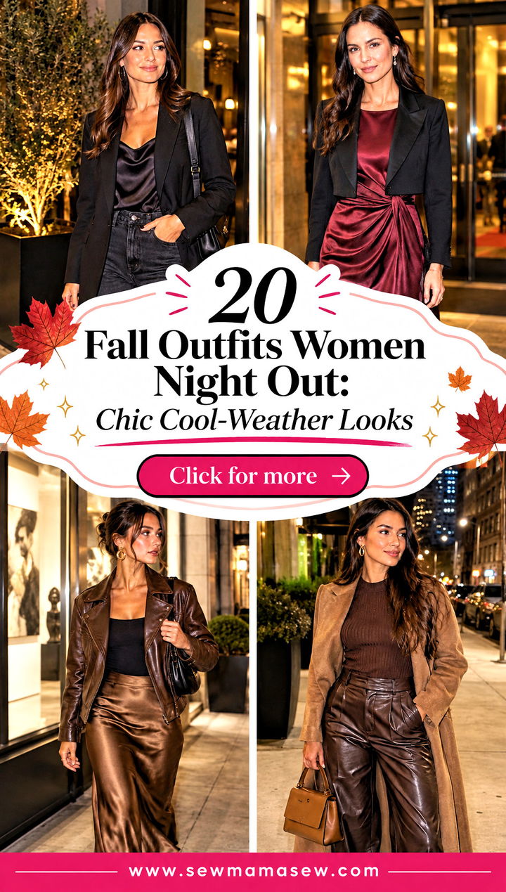 20 Fall Outfits Women Night Out Chic Cool-Weather Looks - 20 Fall Outfits Women Night Out: Chic Cool-Weather Looks