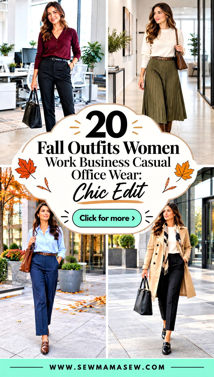 20 Fall Outfits Women Work Business Casual Office Wear Chic Edit - 20 Fall Outfits Women Work Business Casual Office Wear: Chic Edit