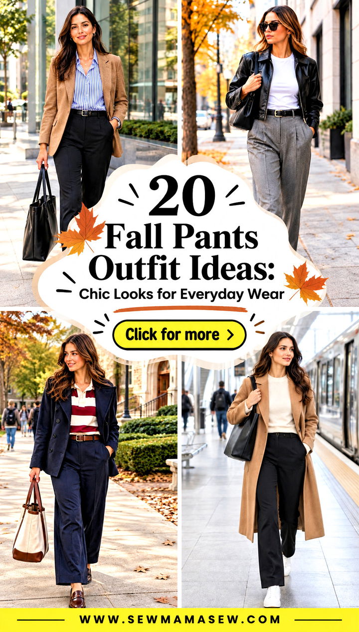 20 Fall Pants Outfit Ideas Chic Looks for Everyday Wear - 20 Fall Pants Outfit Ideas: Chic Looks for Everyday Wear