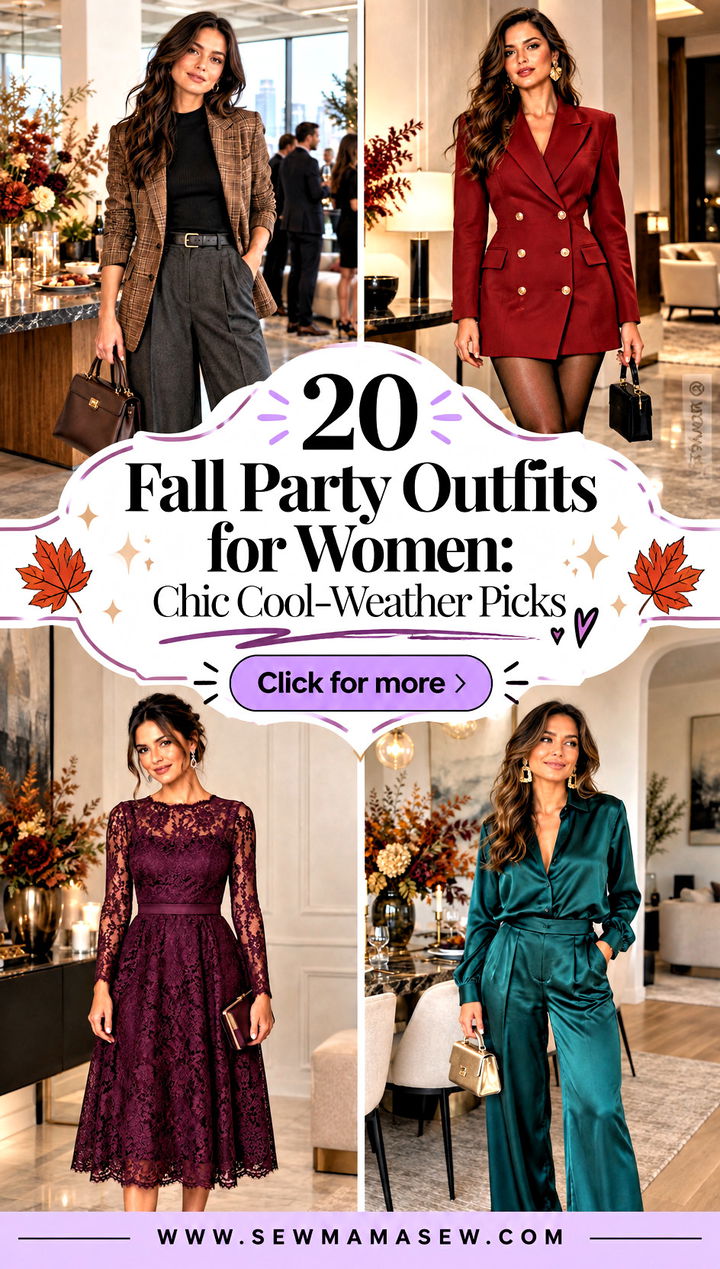 20 Fall Party Outfits for Women Chic Cool-Weather Picks - 20 Fall Party Outfits for Women: Chic Cool-Weather Picks