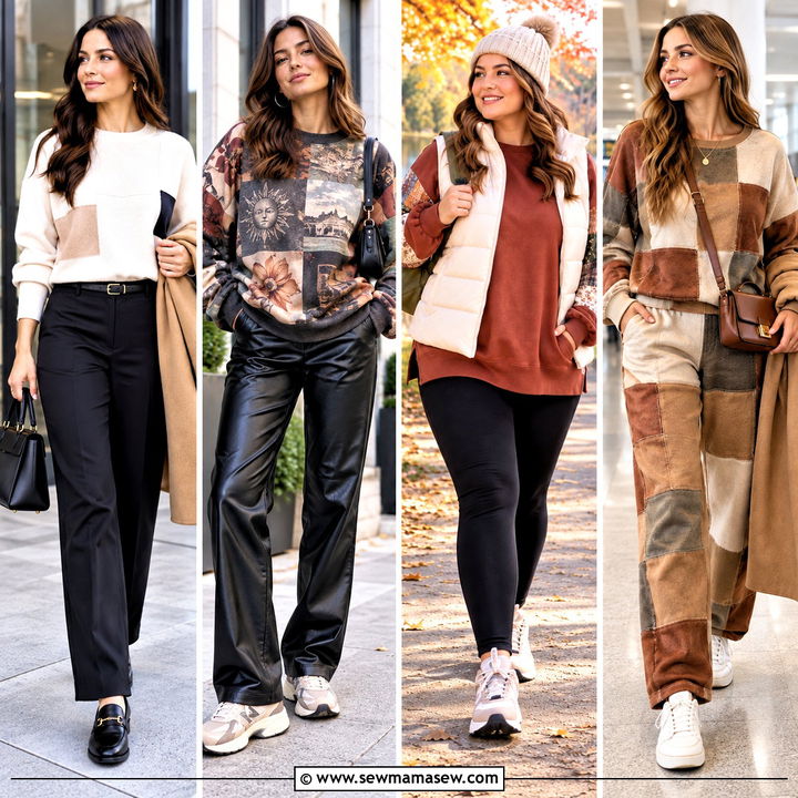 20 Fall Patchwork Sweatshirt Ideas: Cozy Autumn Style