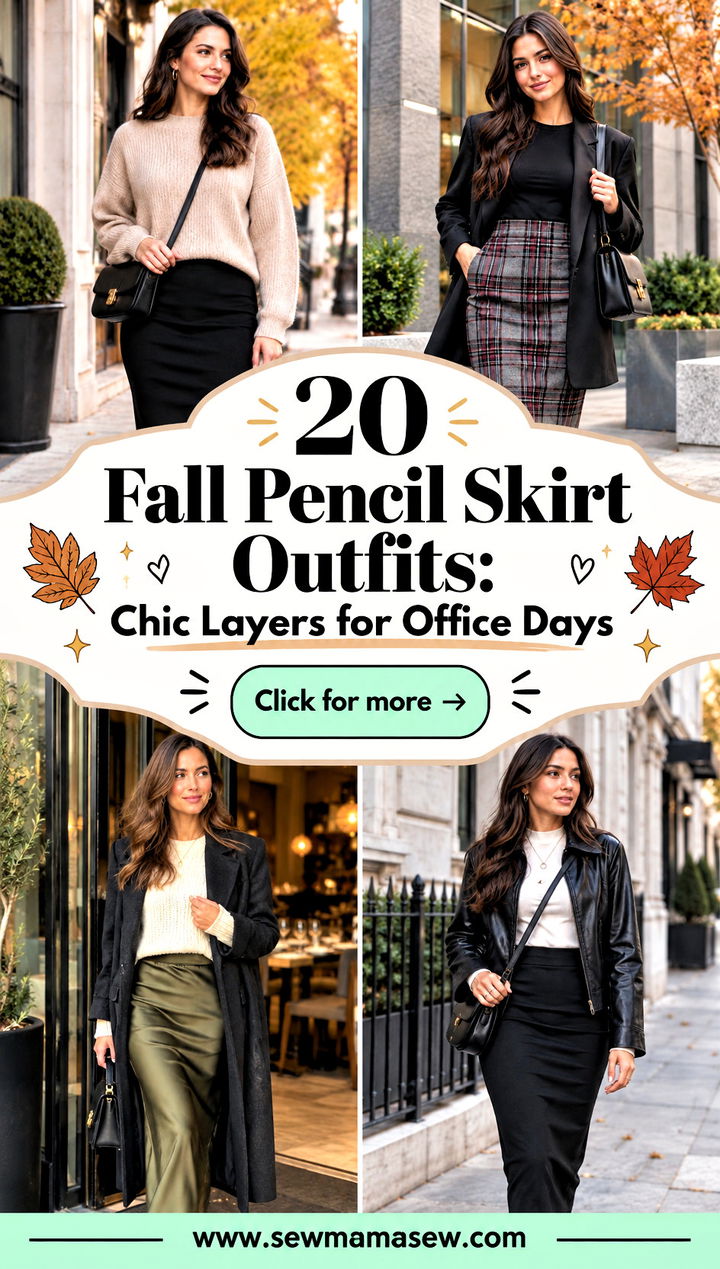 20 Fall Pencil Skirt Outfits Chic Layers for Office Days - 20 Fall Pencil Skirt Outfits: Chic Layers for Office Days