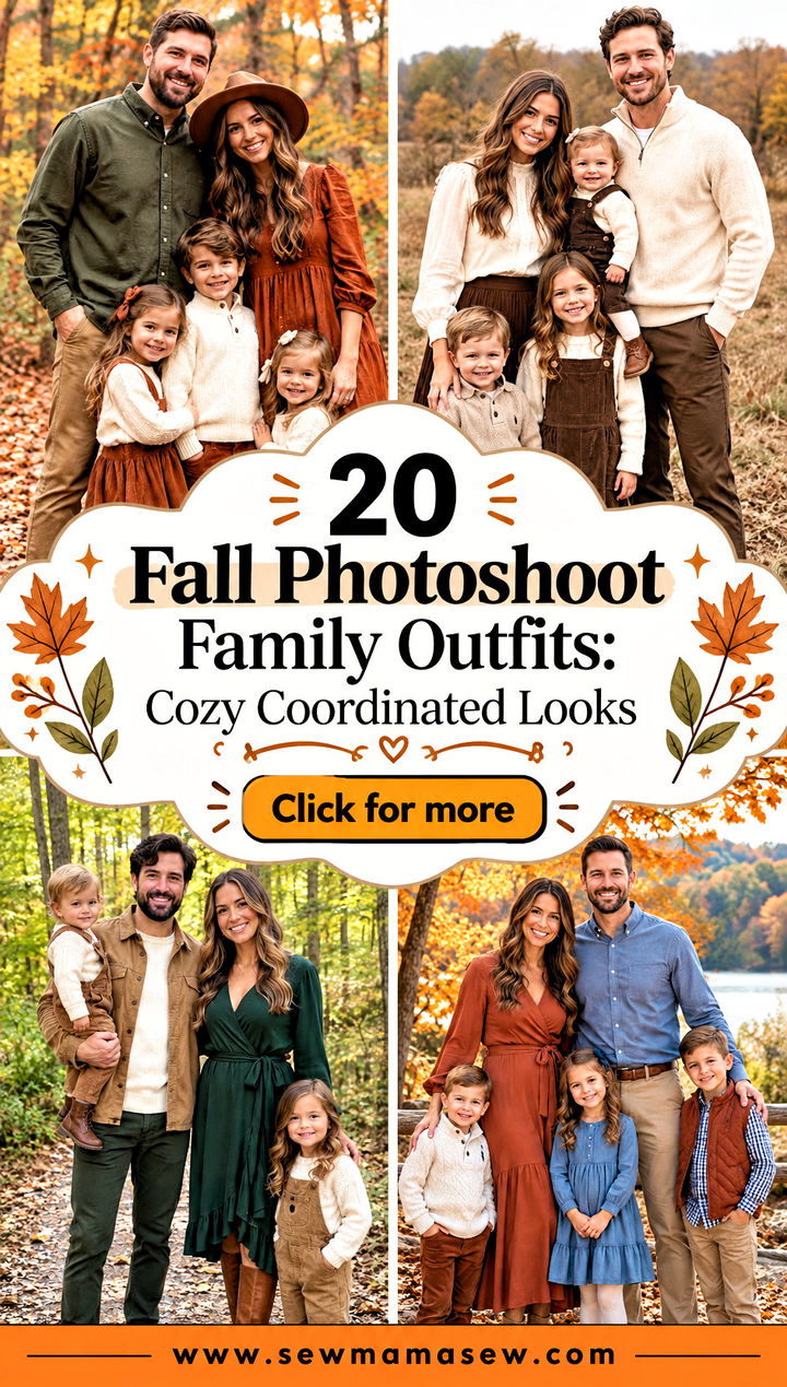 20 Fall Photoshoot Family Outfits Cozy Coordinated Looks - 20 Fall Photoshoot Family Outfits: Cozy Coordinated Looks