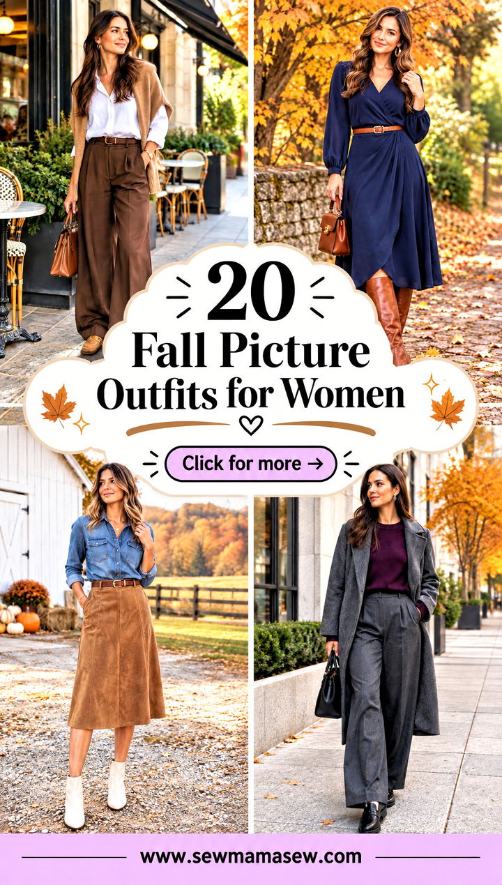 20 Fall Picture Outfits for Women Chic Autumn Photo Looks - 20 Fall Picture Outfits for Women: Chic Autumn Photo Looks
