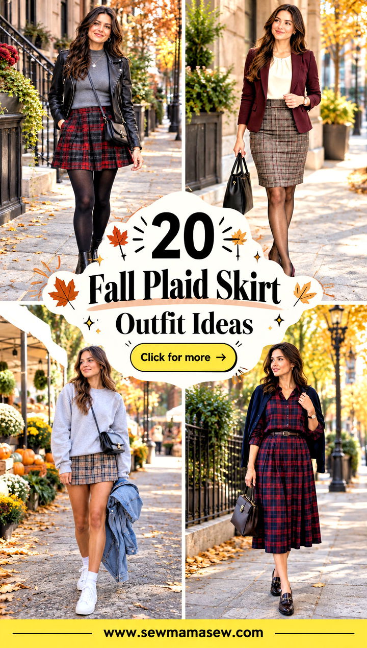 20 Fall Plaid Skirt Outfit Ideas for Charming Everyday Style - 20 Fall Plaid Skirt Outfit Ideas for Charming Everyday Style