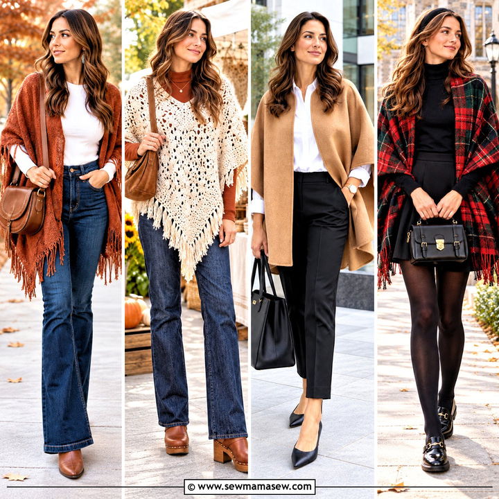 20 Fall Poncho Ideas for Cozy Layers and Effortless Style