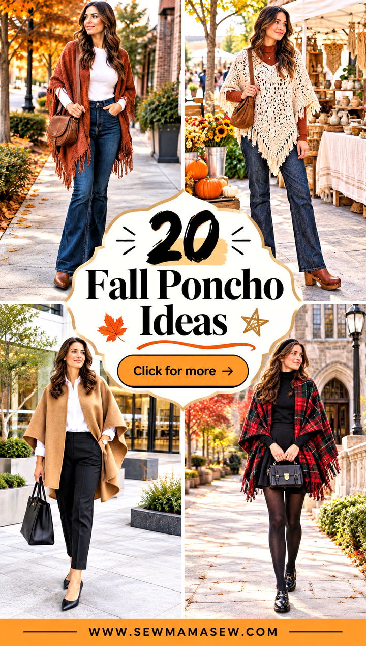 20 Fall Poncho Ideas for Cozy Layers and Effortless Style - 20 Fall Poncho Ideas for Cozy Layers and Effortless Style