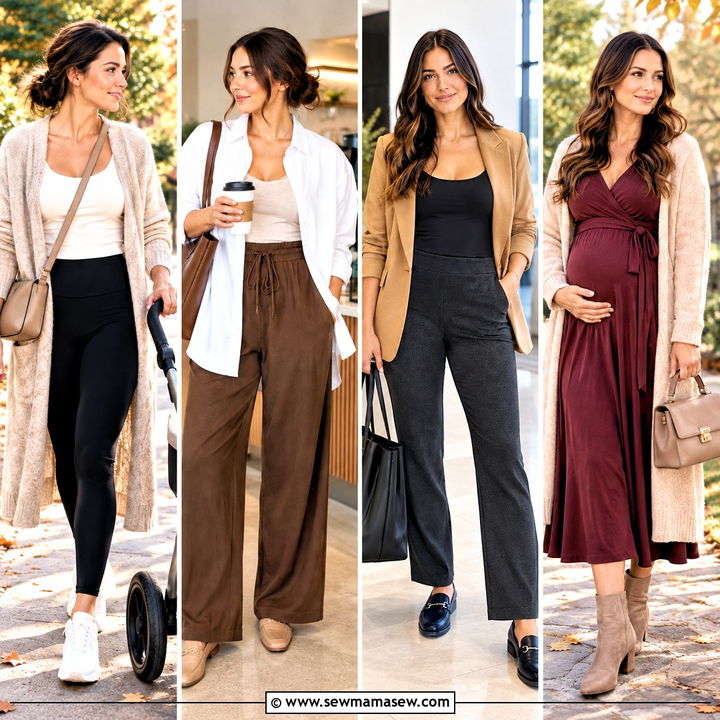 20 Fall Postpartum Outfits for Cozy Comfortable Everyday Style