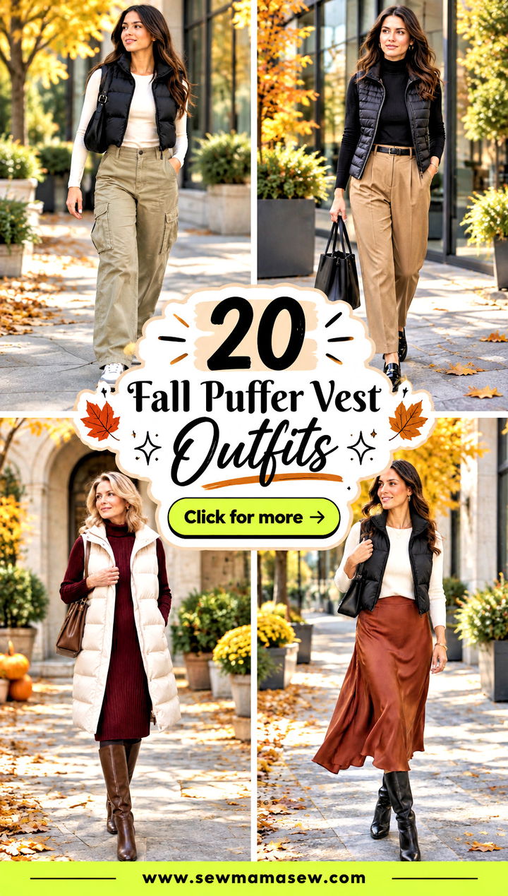 20 Fall Puffer Vest Outfits for Cozy Effortless Weekend Style - 20 Fall Puffer Vest Outfits for Cozy, Effortless Weekend Style