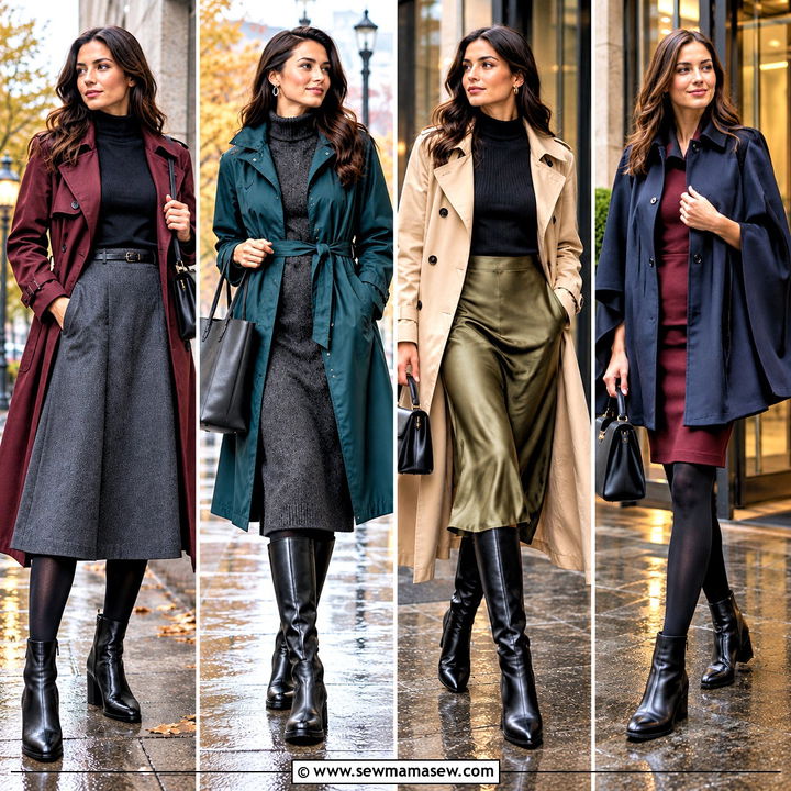 20 Fall Rainy Day Outfits Work: Chic Looks for Wet Commutes