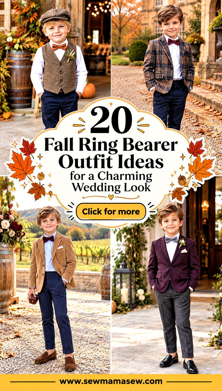 20 Fall Ring Bearer Outfit Ideas for a Charming Wedding Look - 20 Fall Ring Bearer Outfit Ideas for a Charming Wedding Look