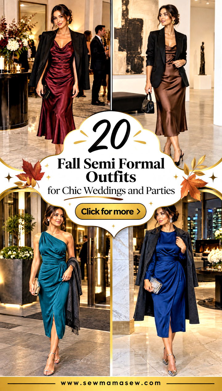 20 Fall Semi Formal Outfits for Chic Weddings and Parties - 20 Fall Semi Formal Outfits for Chic Weddings and Parties