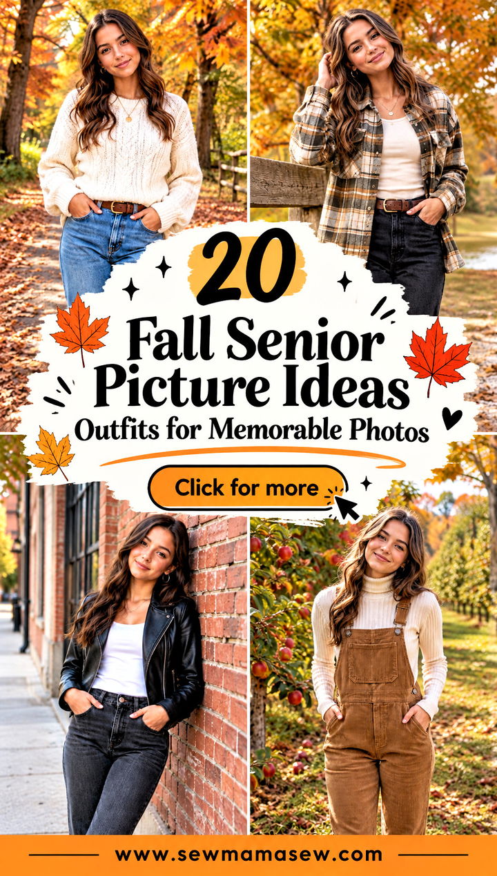 20 Fall Senior Picture Ideas Outfits for Memorable Photos - 20 Fall Senior Picture Ideas Outfits for Memorable Photos