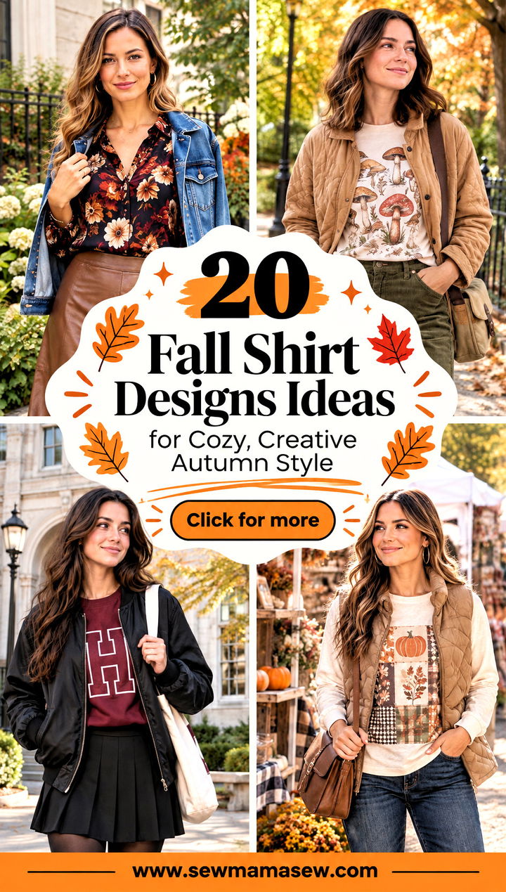 20 Fall Shirt Designs Ideas for Cozy Creative Autumn Style - 20 Fall Shirt Designs Ideas for Cozy, Creative Autumn Style