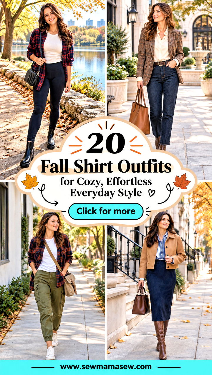 20 Fall Shirt Outfits for Cozy Effortless Everyday Style - 20 Fall Shirt Outfits for Cozy, Effortless Everyday Style