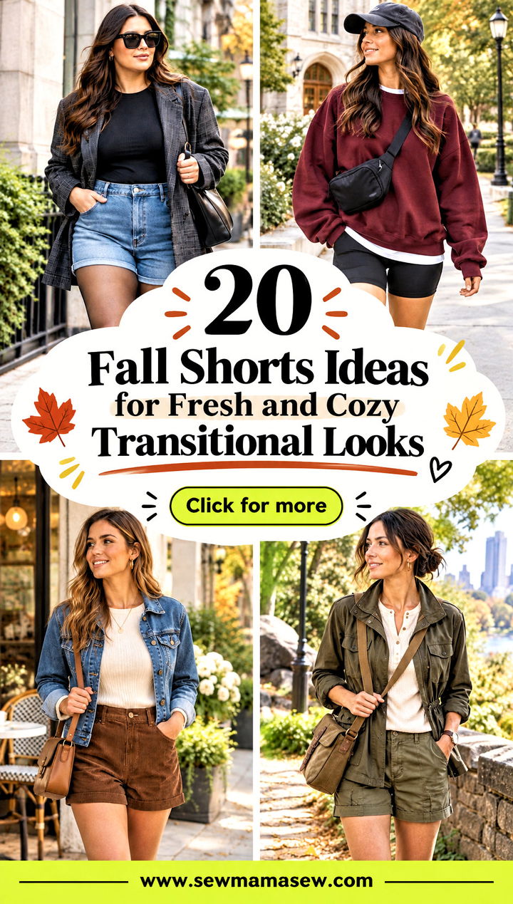 20 Fall Shorts Ideas for Fresh and Cozy Transitional Looks - 20 Fall Shorts Ideas for Fresh and Cozy Transitional Looks