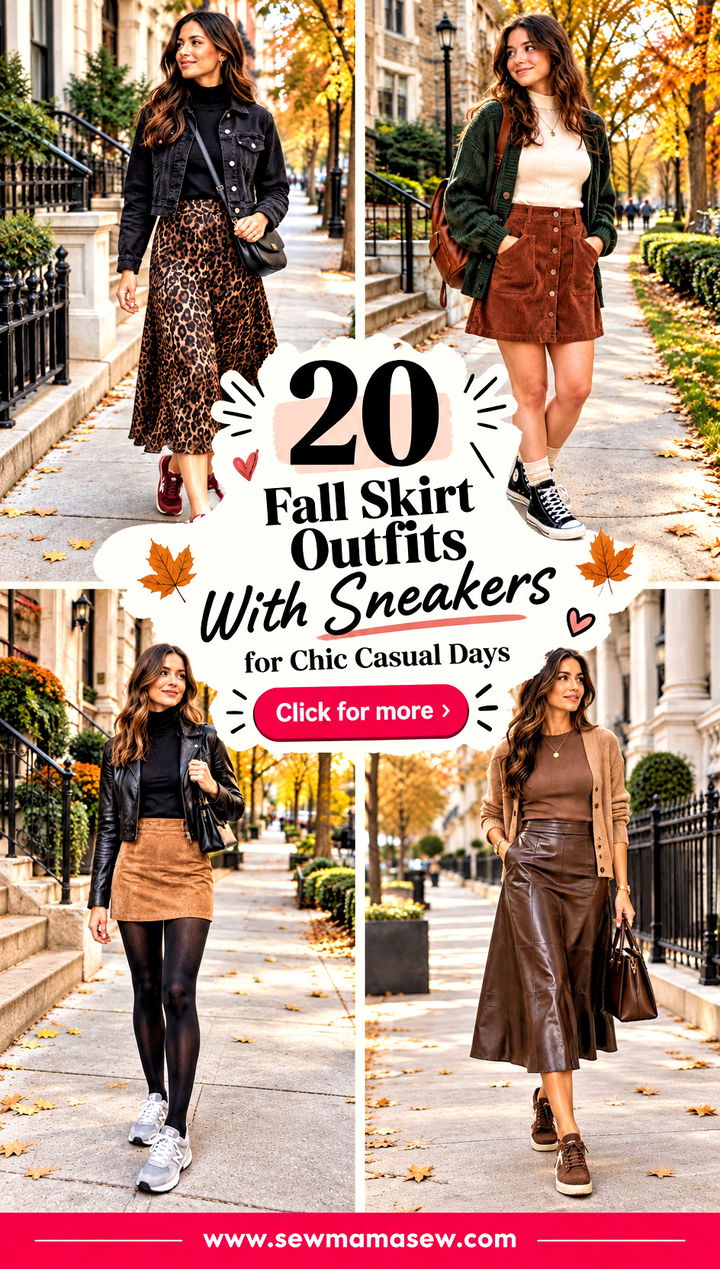 20 Fall Skirt Outfits With Sneakers for Chic Casual Days - 20 Fall Skirt Outfits With Sneakers for Chic Casual Days