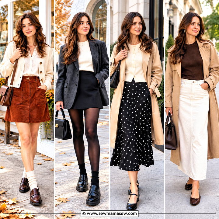 20 Fall Skirts Outfits for Effortless Cozy Weekend Style