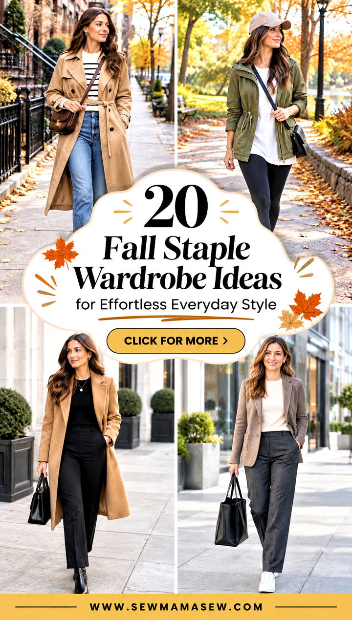 20 Fall Staple Wardrobe Ideas for Effortless Everyday Style - 20 Fall Staple Wardrobe Ideas for Effortless Everyday Style
